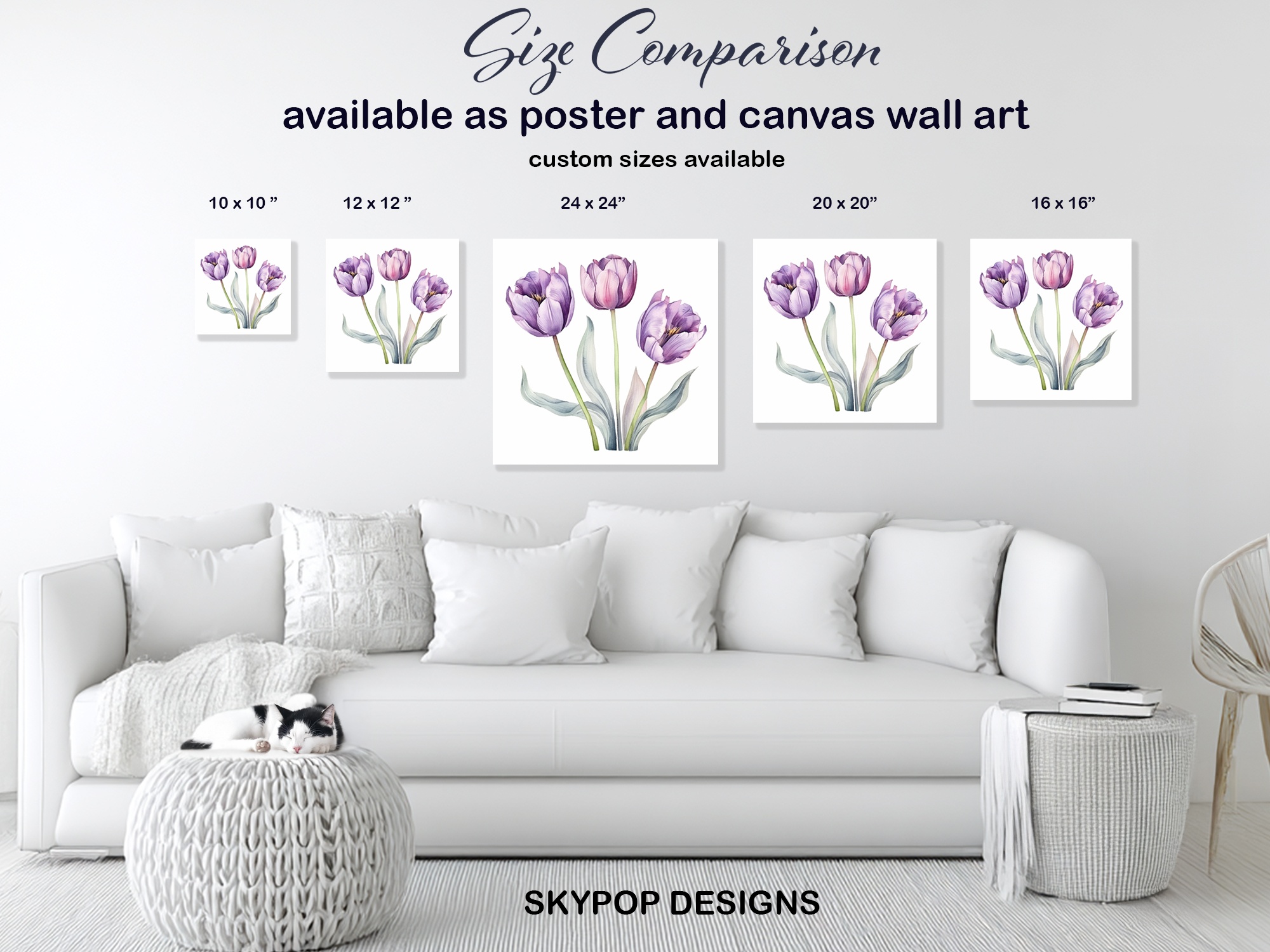 7.jpg Purple Tulip Art