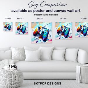 Gaming Controller Explosion Art