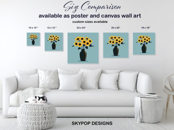 Sunflower Bouquet Art