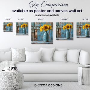 Sunflower Vase Art