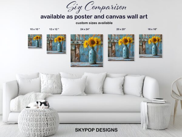 Sunflower Vase Art