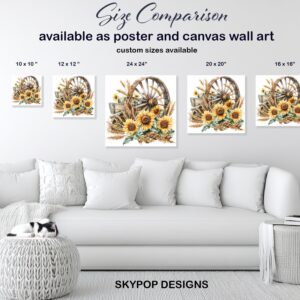Sunflower Wagon Art