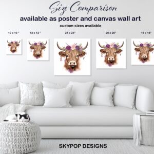 Highland Cow Art
