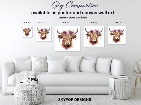 Highland Cow Art