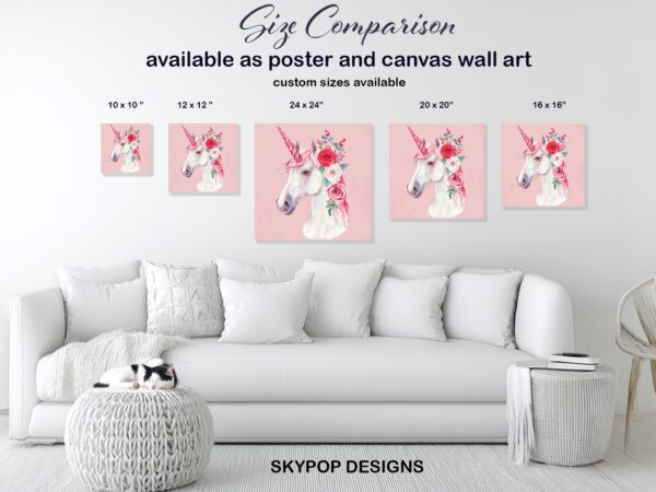 Unicorn Floral Art