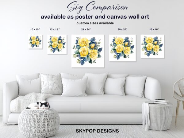 Yellow Rose Garden Art