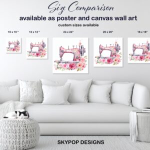 Rose Sewing Machine Art