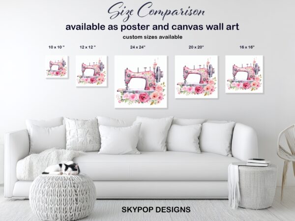 Rose Sewing Machine Art