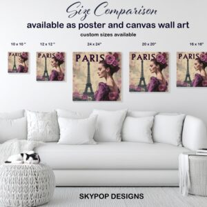 Parisian Romance Eiffel Tower Art