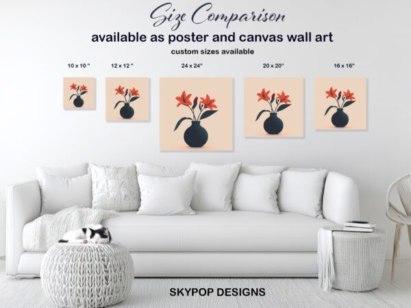 Lily Vase Art