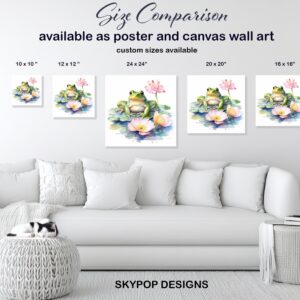 Frog Lotus Art