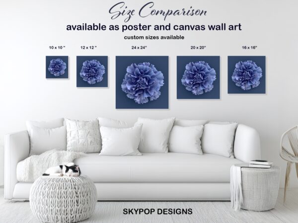 Blue Carnation Art