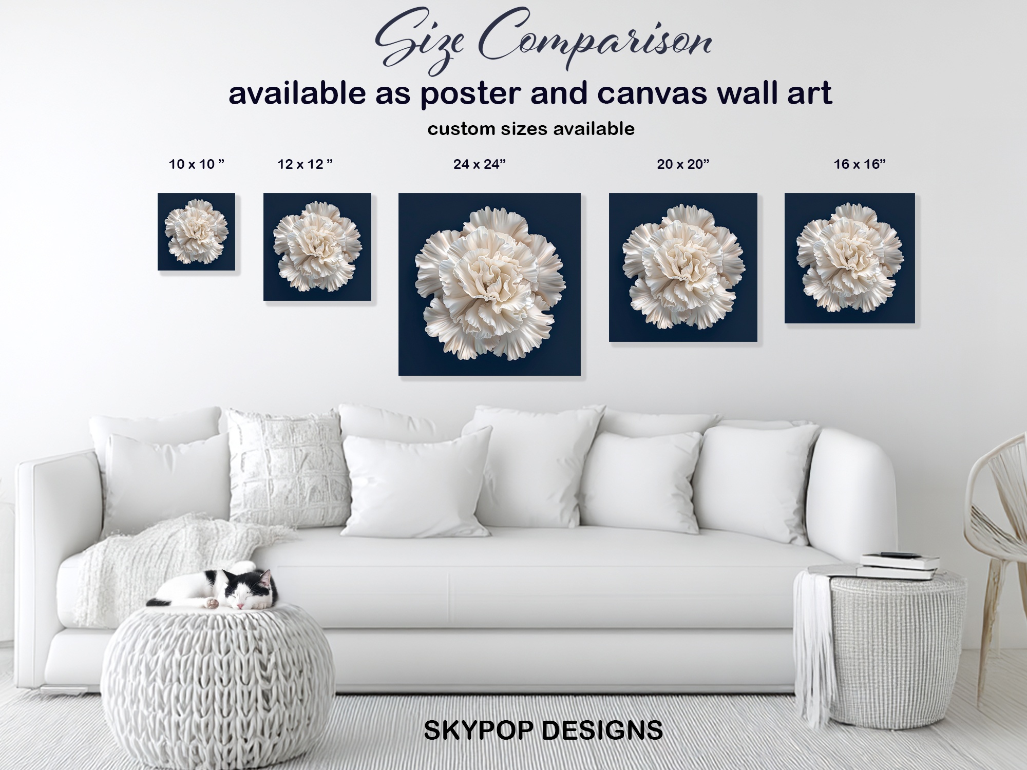 7.jpg White Carnation Flower Art