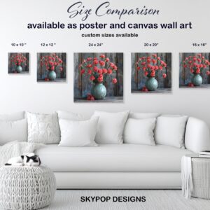 Carnation Vase Art