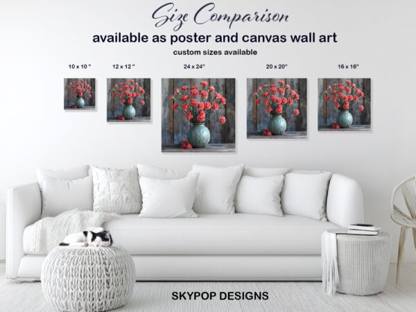 Carnation Vase Art