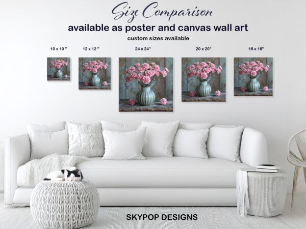 Pink Carnations Art