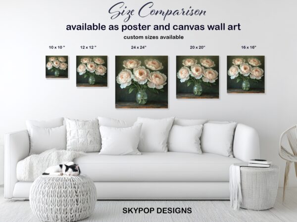 Peony Vase Art
