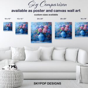 Hydrangea Bloom Vase Art