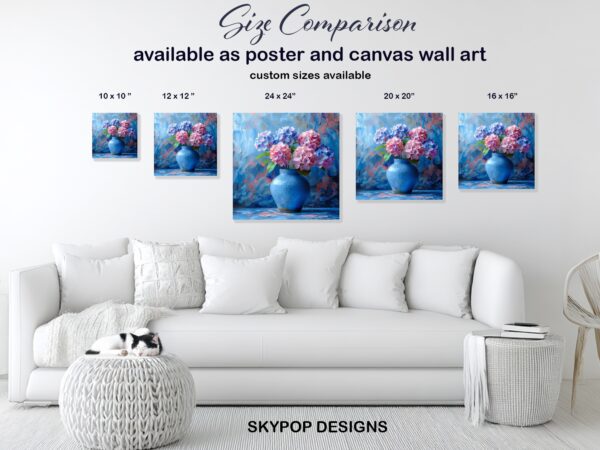 Hydrangea Bloom Vase Art