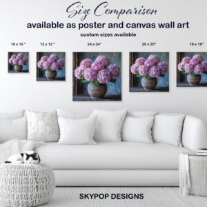 Pink Hydrangea Art