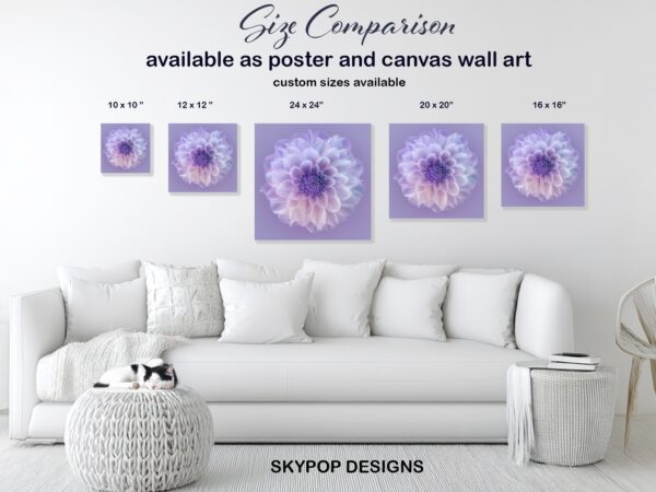 Dahlia Bloom Art