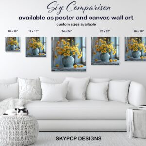 Yellow Poppy Flower Art