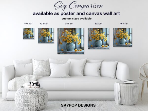Yellow Poppy Flower Art