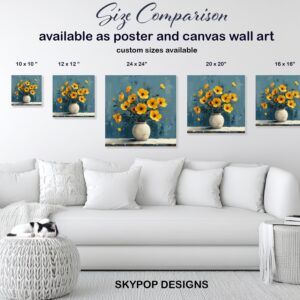 Yellow Cosmos Flower Art