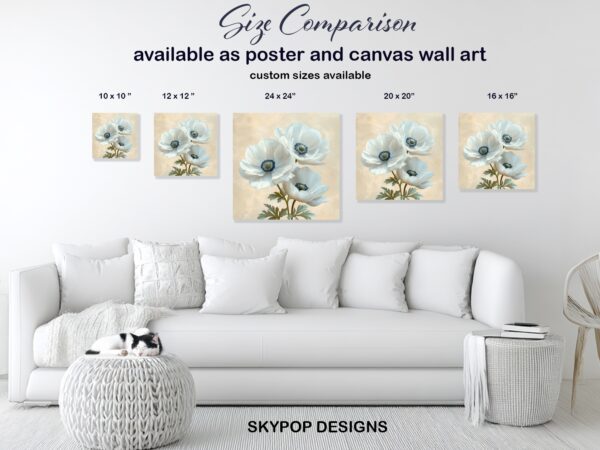 Anemone Flower Art