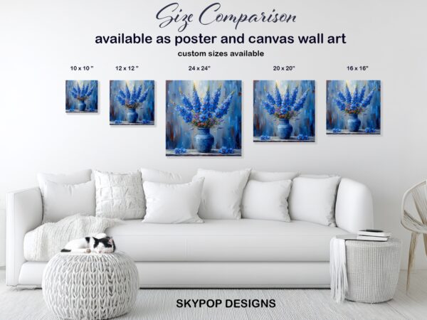 Delphinium Still Life Art