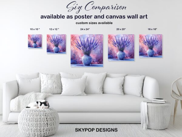 Lavender Dreams Jar Art