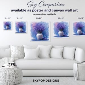 Lavender Fields Vase Art