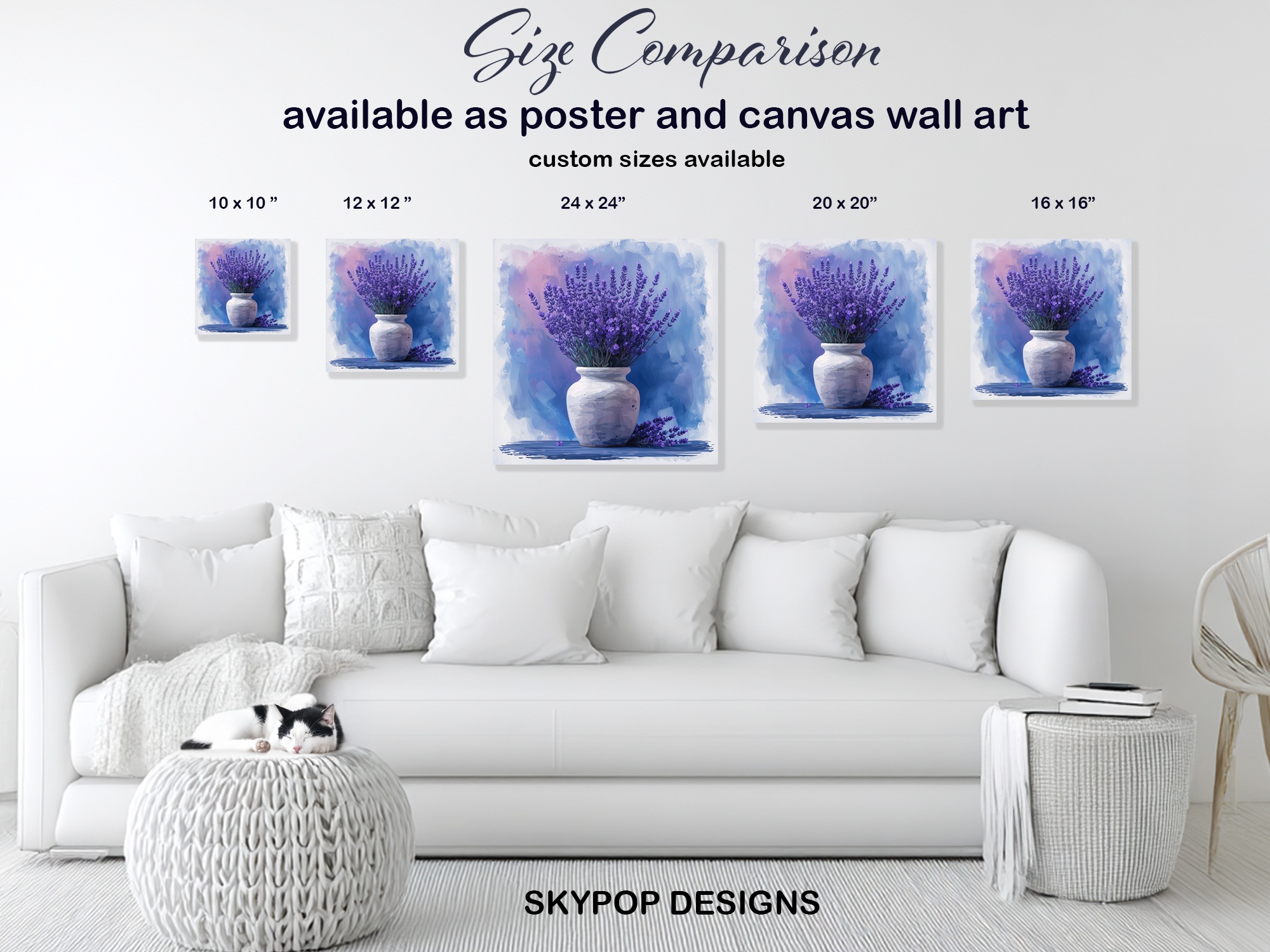 7.jpg Lavender Fields Vase Art