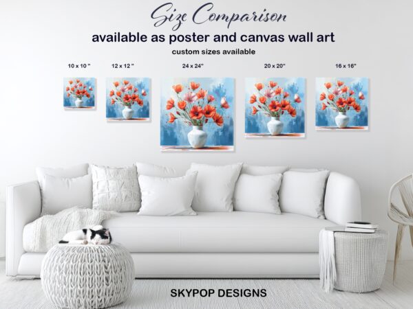 Poppy Vase Art