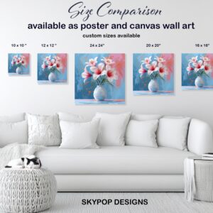 Lily Flower Vase Art