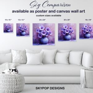 Purple Poppy Garden Art
