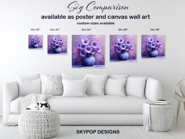 Purple Poppy Garden Art