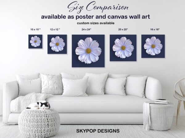Cosmos Flower Art