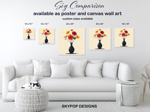 Colorful Bouquet Vase Art