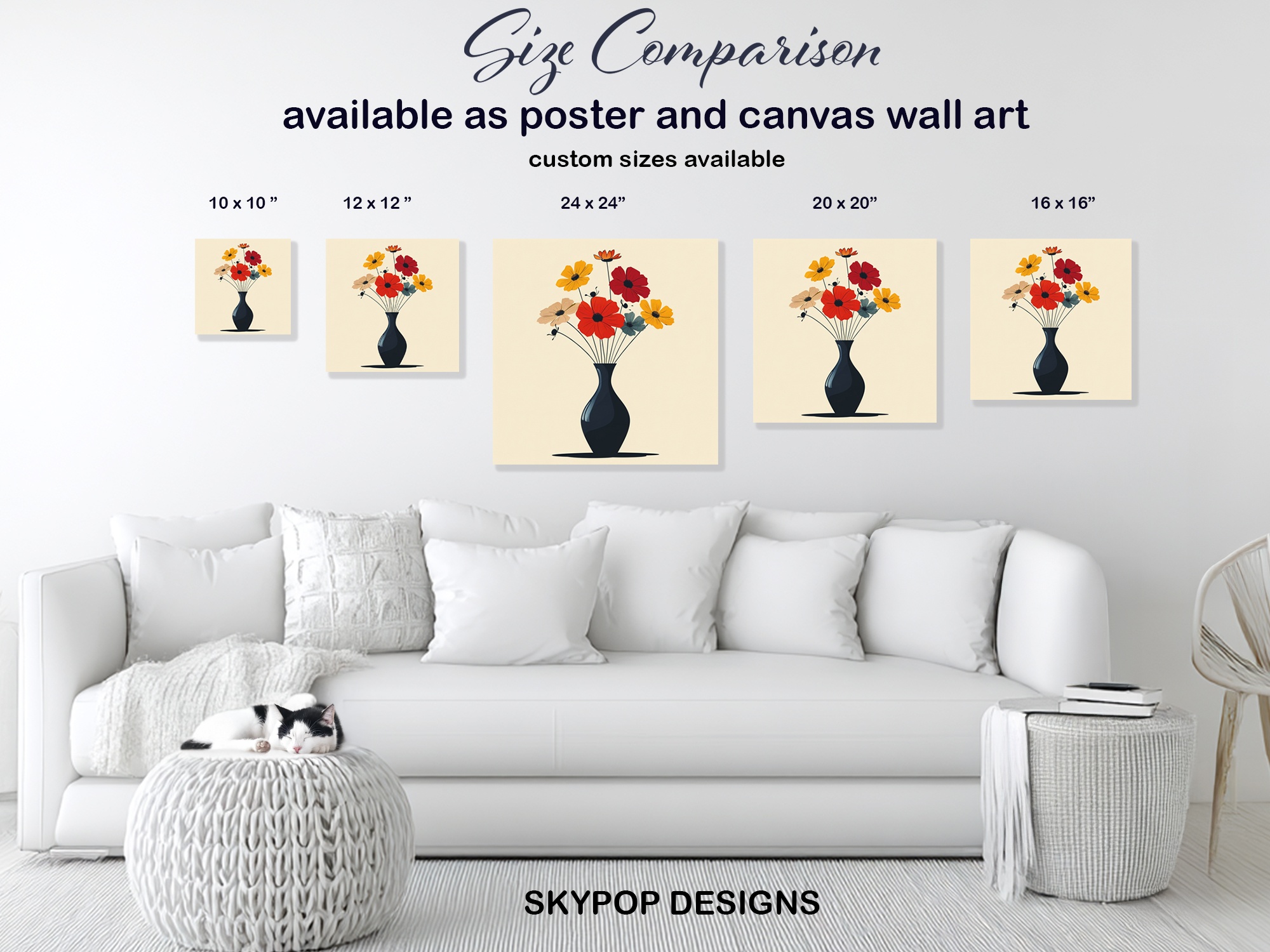 7.jpg Colorful Bouquet Vase Art