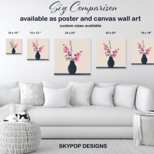 Pink Hibiscus Vase Art