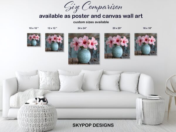 Hibiscus Vase Art