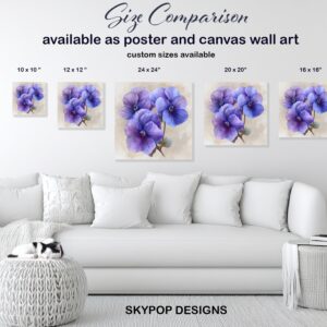 Pansy Blooms Art