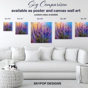 Lavender Field Art