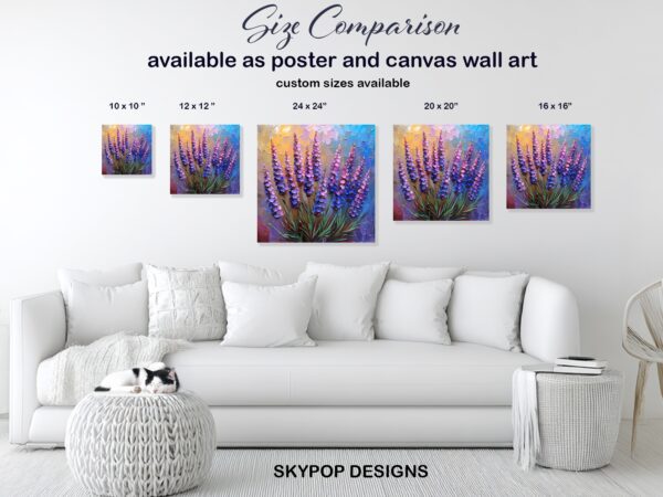 Lavender Field Art