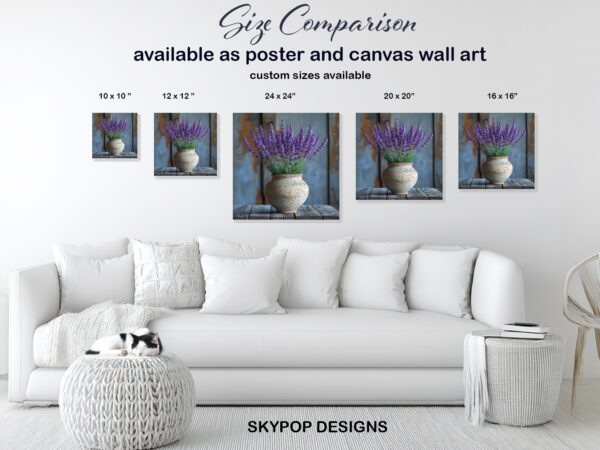Lavender Vase Art