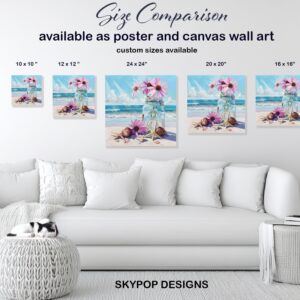 Coneflower Jar Art