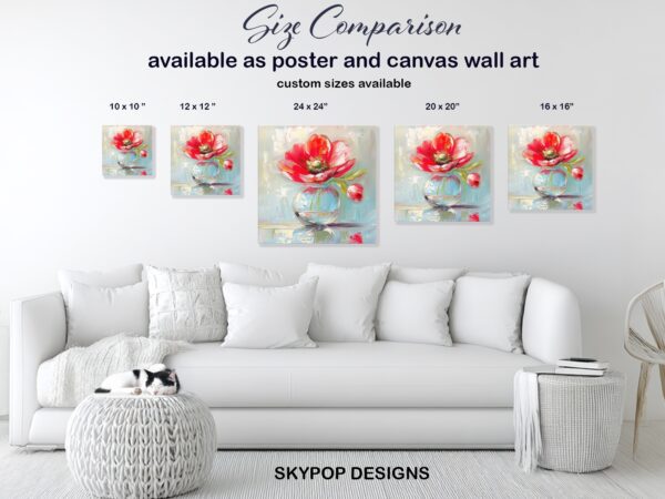 Red Anemone Art
