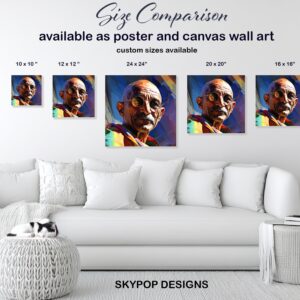 Gandhi Visionary Portrait Art