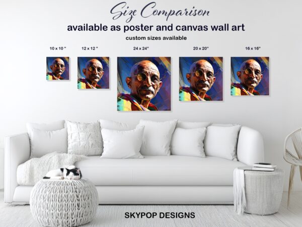 Gandhi Visionary Portrait Art